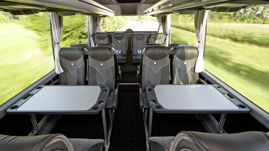 Bus Coach Bus Luxury MB Travego Arbeitstische