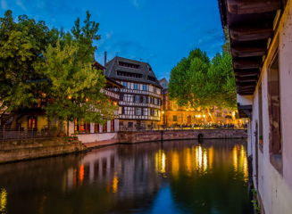 chauffeurservice strasbourg france The cosy city centre of Strasbourg in France.